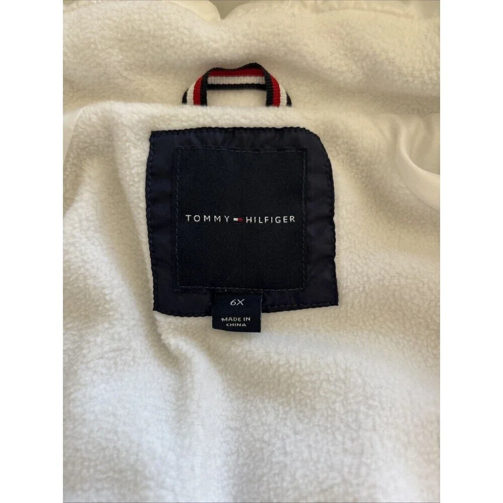 Tommy Hilfiger Girls Hooded Fleece Lined Puffer Jacket 6x - Picture 7 of 7